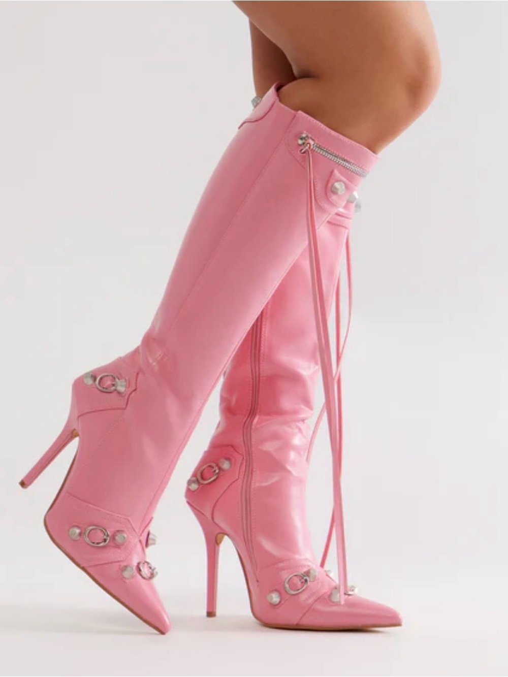 NWOB Fashion Nova | Weekend Exclusive Knee High Boots - Pink